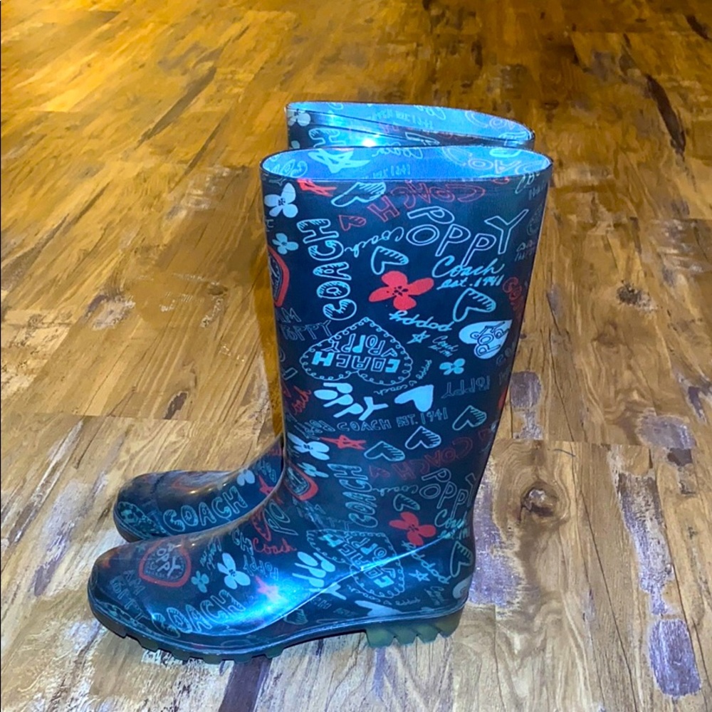 Coach rain boots
